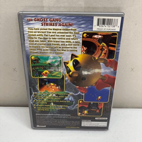 Pac-Man World 2 (Microsoft Xbox, 2002) Complete w/ Manual - Tested Working - Picture 2 of 6